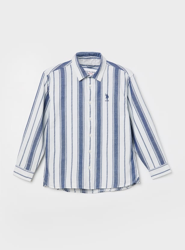 US POLO ASSN KIDS Boys Striped Shirt