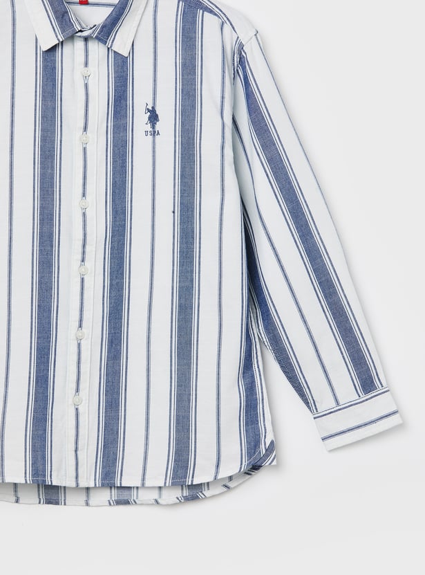 US POLO ASSN KIDS Boys Striped Shirt