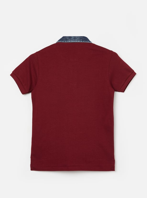 US POLO ASSN Boys Embroidered Polo T-shirt