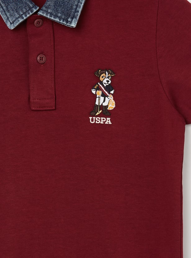 US POLO ASSN Boys Embroidered Polo T-shirt