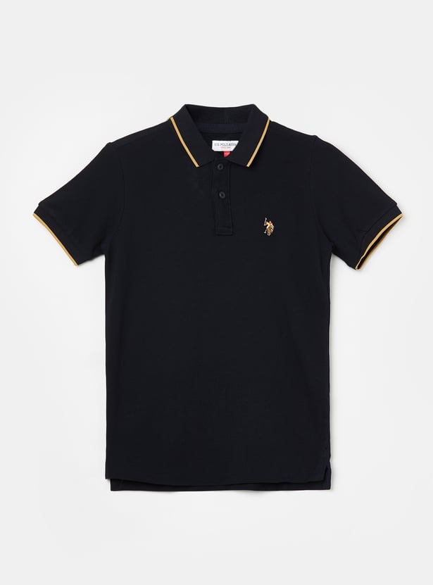 US POLO ASSN KIDS Boys Embroidered Polo T-shirt
