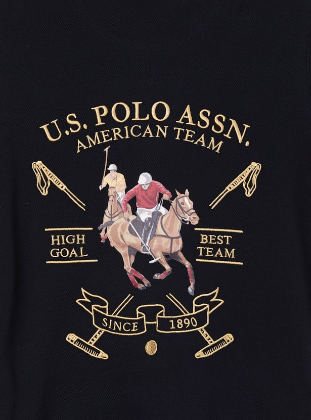 US POLO ASSN KIDS Boys Embroidered Polo T-shirt