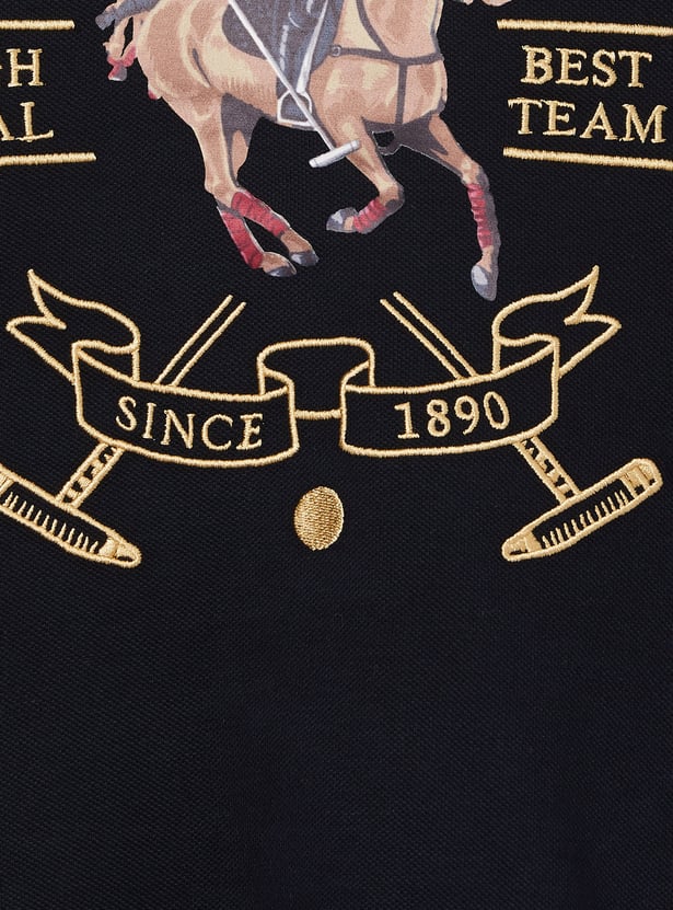 US POLO ASSN KIDS Boys Embroidered Polo T-shirt