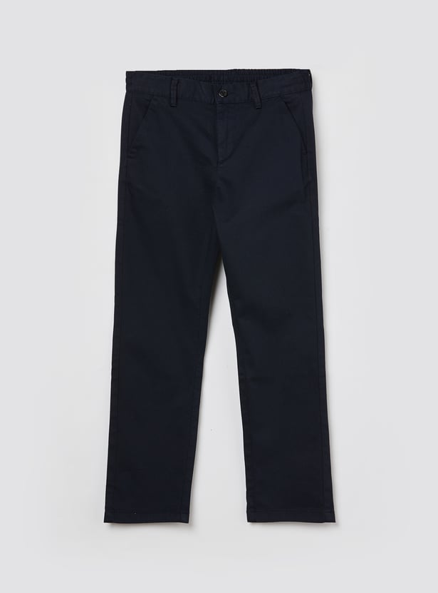 US POLO ASSN KIDS Boys Solid Trousers