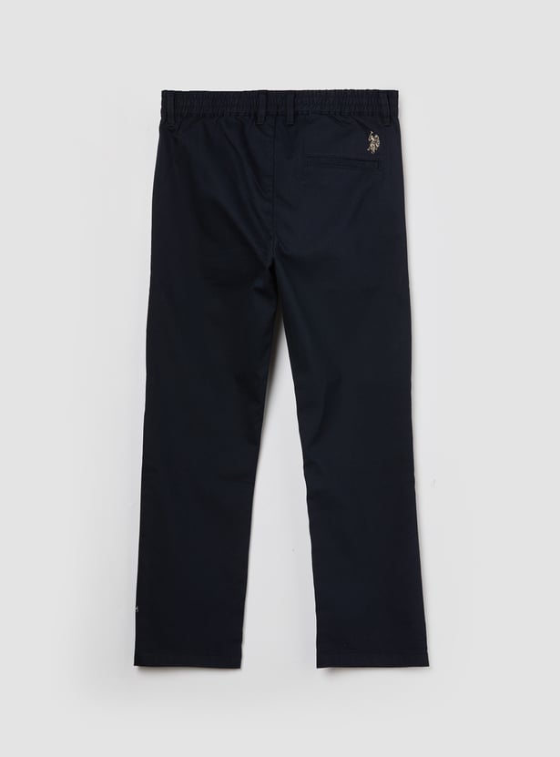 US POLO ASSN KIDS Boys Solid Trousers