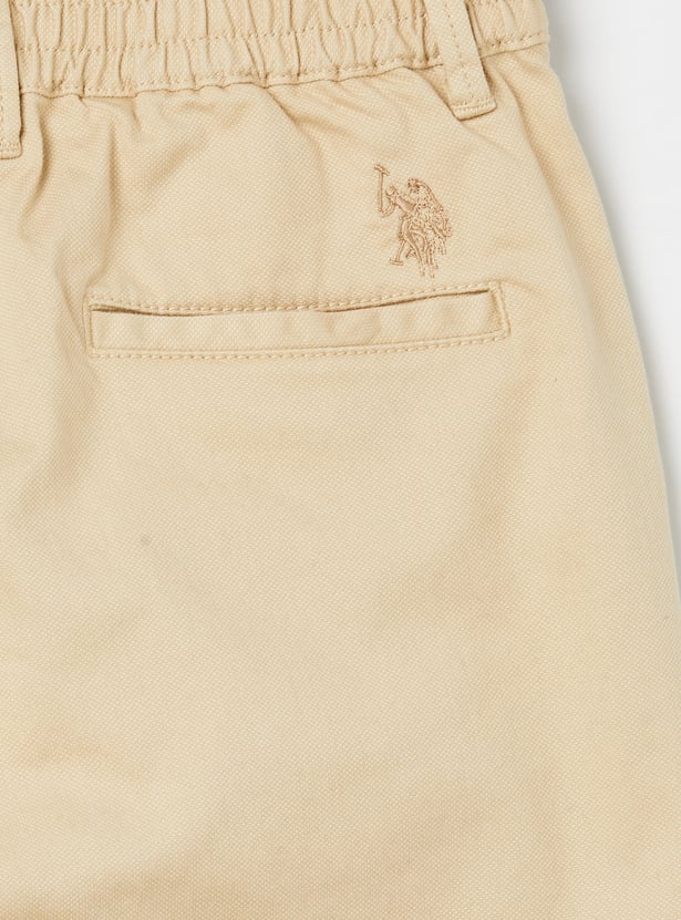 US POLO ASSN KIDS Boys Solid Trousers