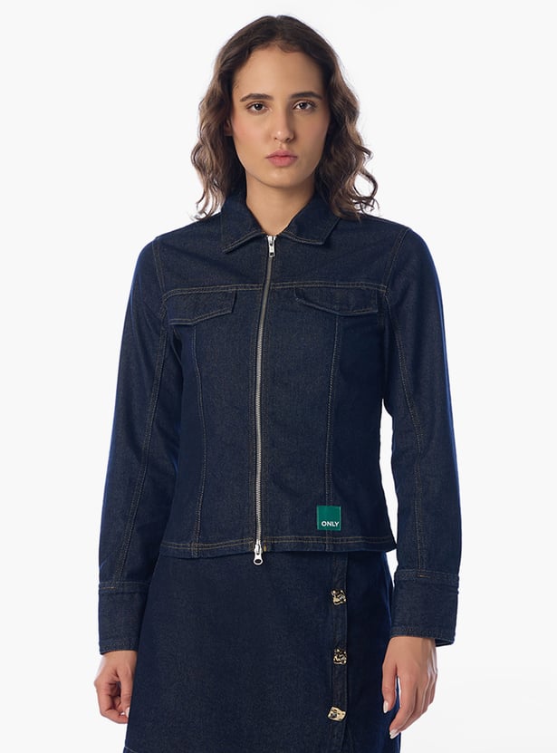 ONLY Solid Denim Jacket