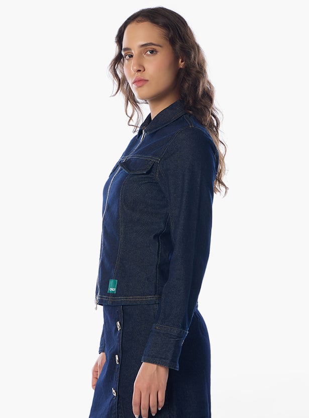 ONLY Solid Denim Jacket