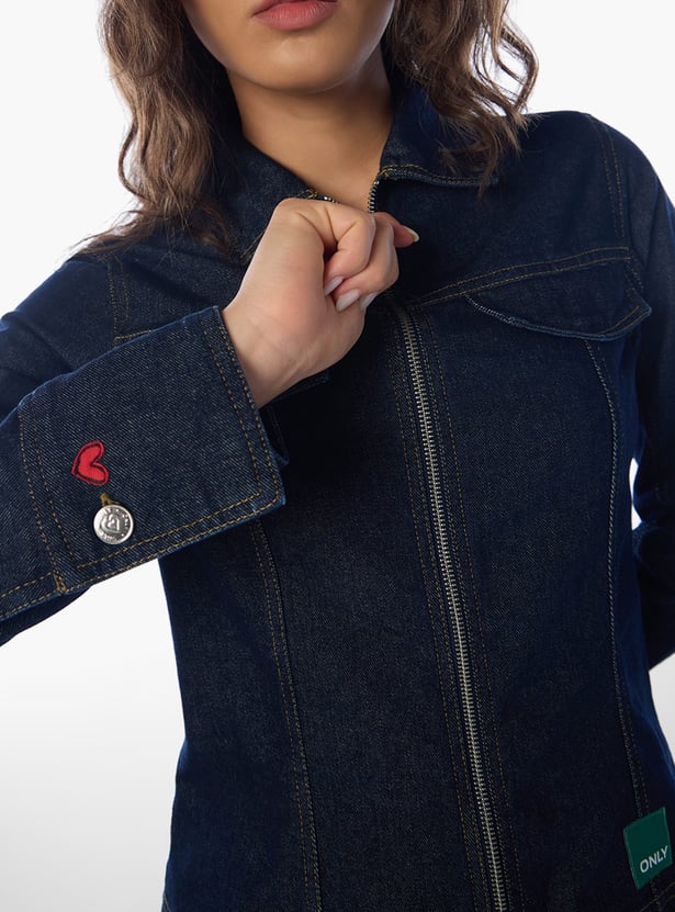 ONLY Solid Denim Jacket