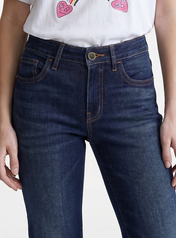 ONLY Solid Flared Jeans
