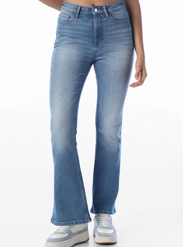 ONLY Washed Flared Jeans