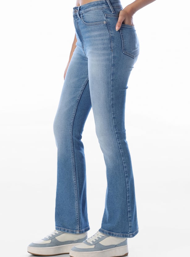 ONLY Washed Flared Jeans