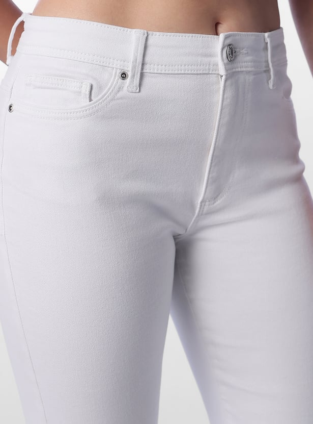 ONLY Solid Flared Jeans