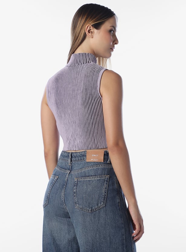 ONLY Textured Zip-Up Sweatshirt