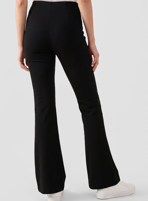 KRAUS Solid Bootcut Trousers