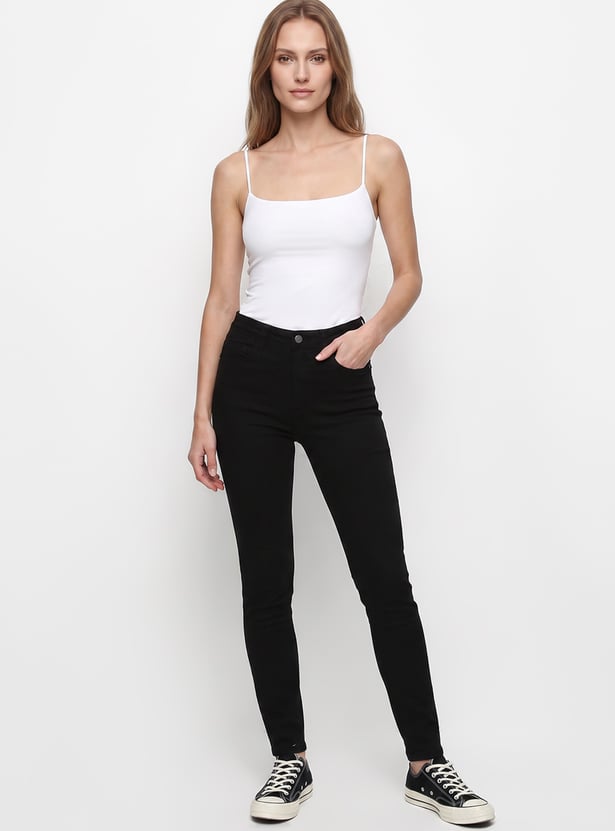 KRAUS Solid Skinny Fit Jeans