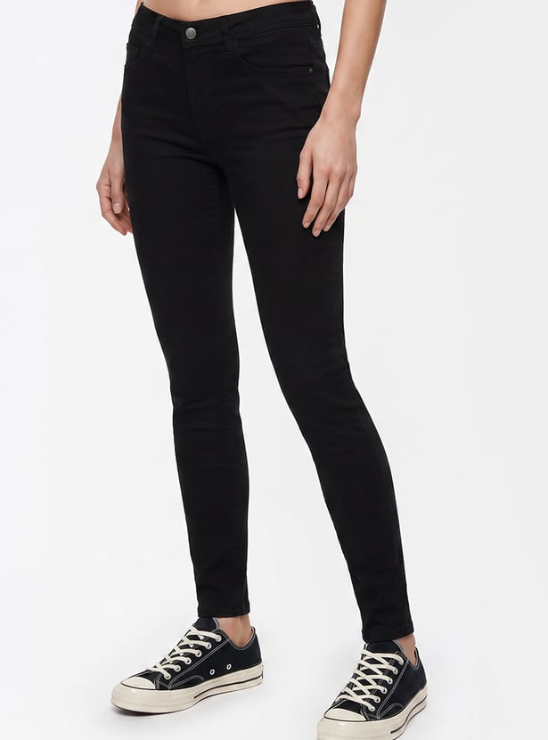 KRAUS Solid Skinny Fit Jeans