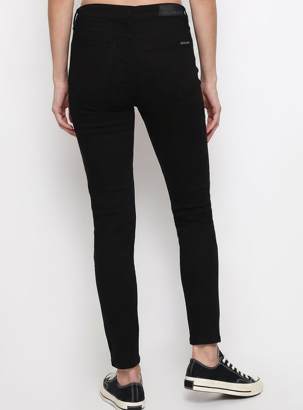 KRAUS Solid Skinny Fit Jeans