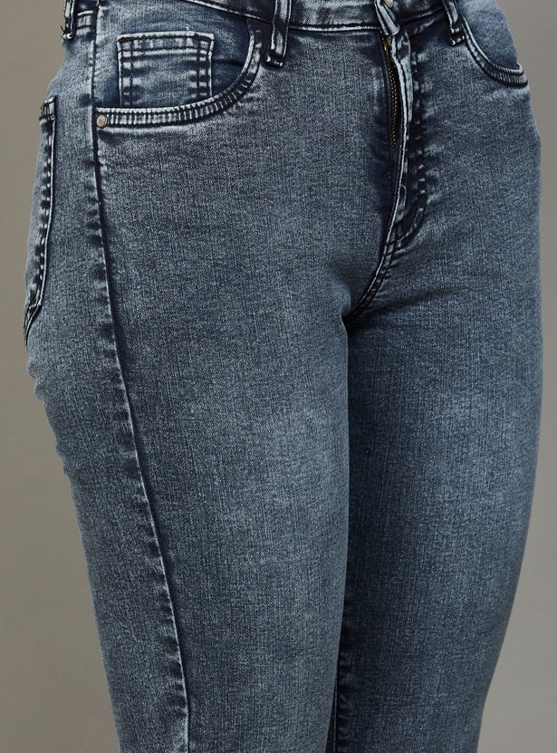 KRAUS Washed Straight Fit Jeans