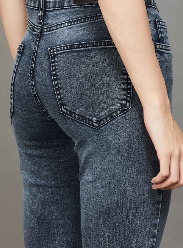 KRAUS Washed Straight Fit Jeans