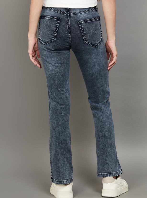 KRAUS Washed Straight Fit Jeans