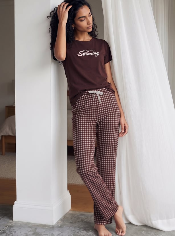 GINGER Checked Pyjamas