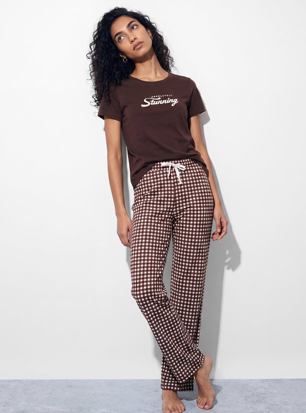 GINGER Checked Pyjamas
