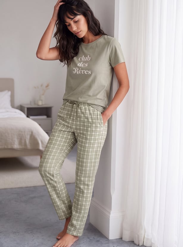 GINGER Checked Pyjamas
