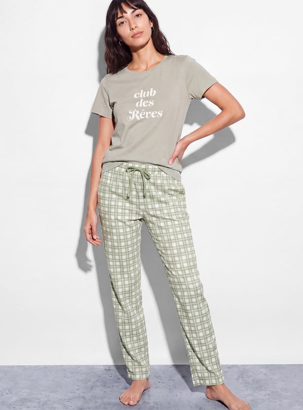 GINGER Checked Pyjamas