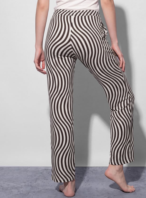 GINGER Wave Print Lounge Pants