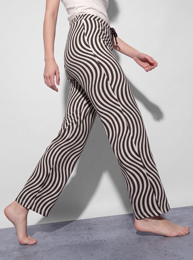 GINGER Wave Print Lounge Pants
