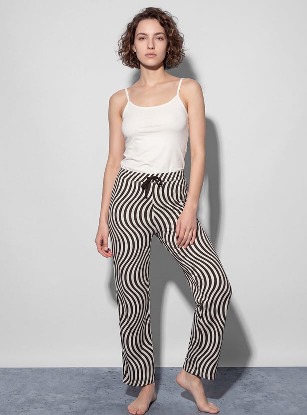 GINGER Wave Print Lounge Pants