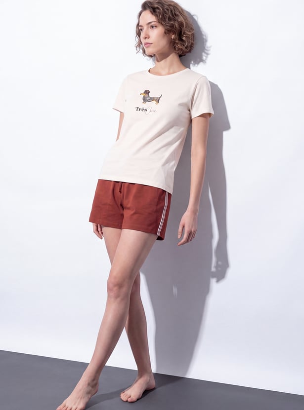 GINGER Dachshund Design Lounge T-shirt