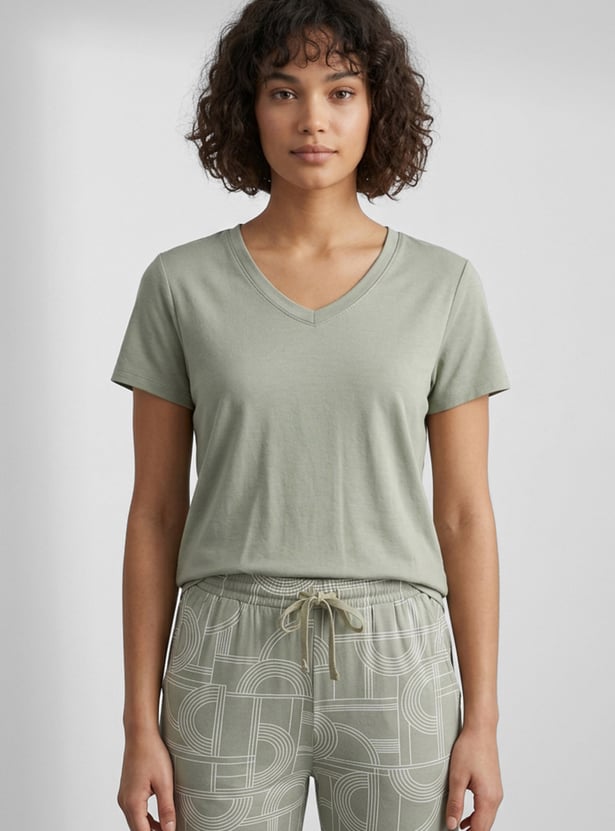 GINGER Solid Lounge T-shirt