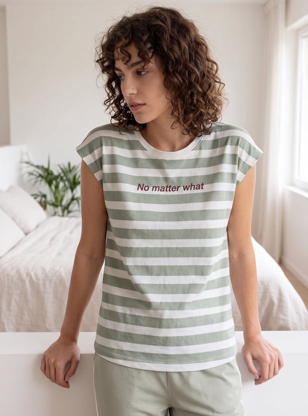 GINGER Striped Lounge T-shirt