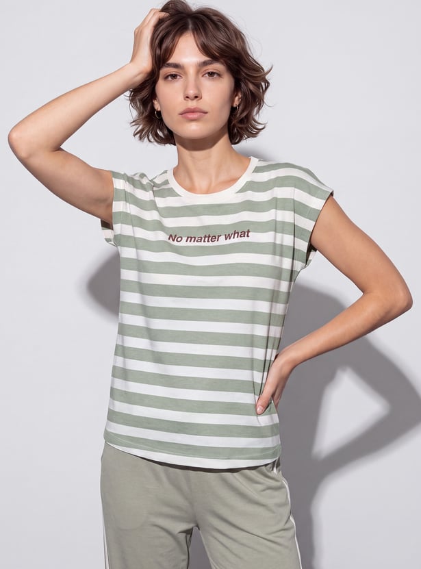 GINGER Striped Lounge T-shirt