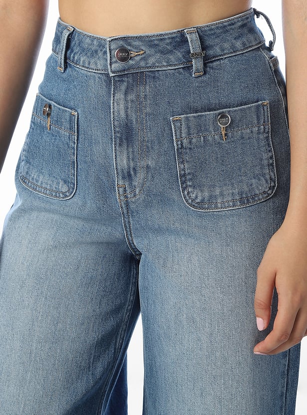 ONLY Washed Wide Leg Jeans