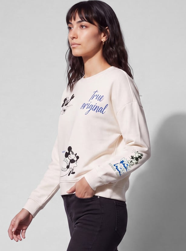 GINGER Mickey Mouse Printed Sweatshirt