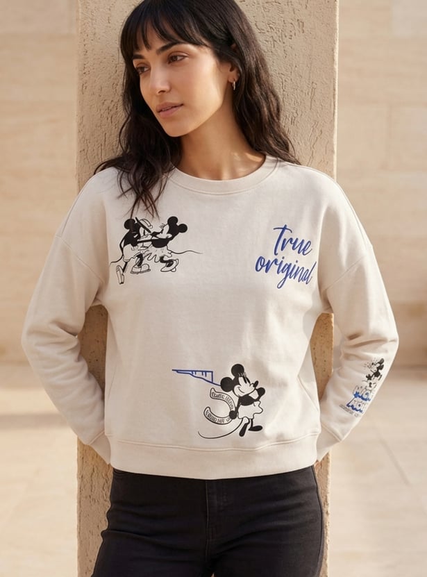 GINGER Mickey Mouse Printed Sweatshirt
