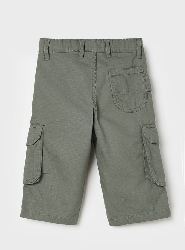 US POLO ASSN KIDS Textured Cargo Jorts