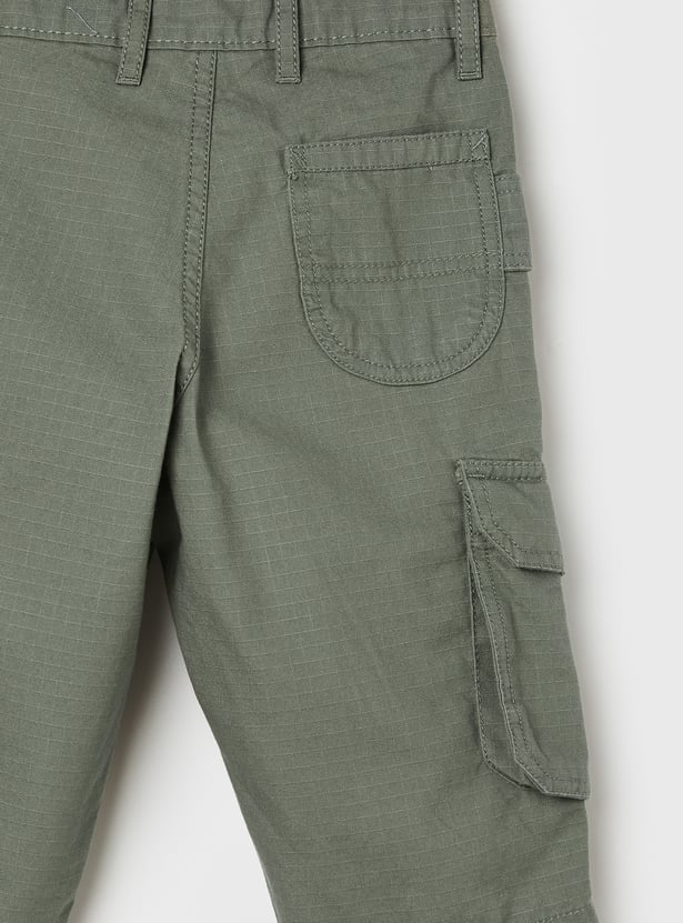 US POLO ASSN KIDS Textured Cargo Jorts