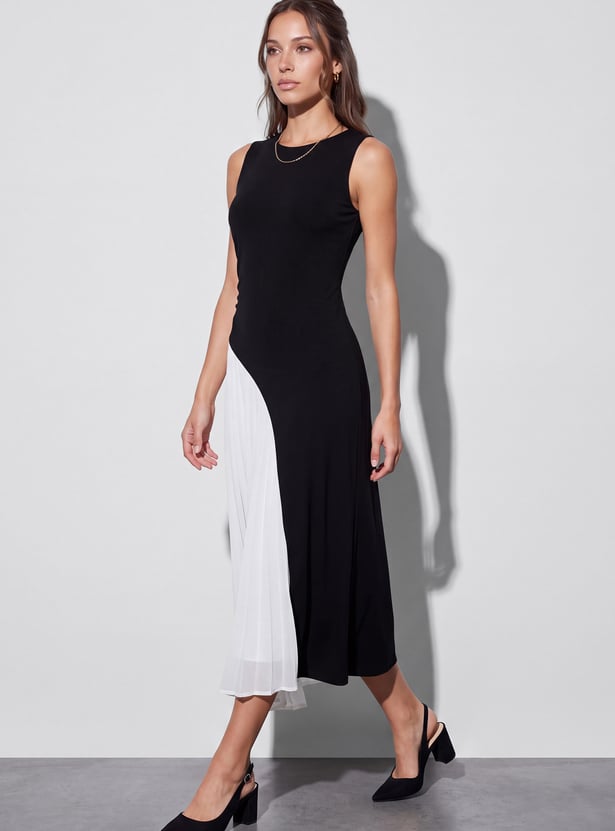 CODE Colourblock Midi Dress