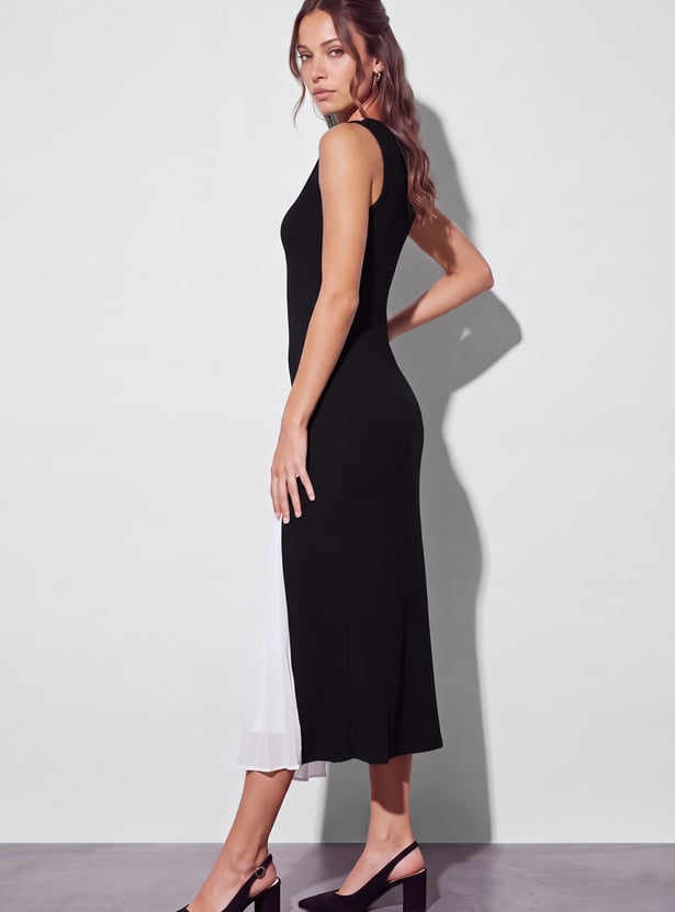 CODE Colourblock Midi Dress