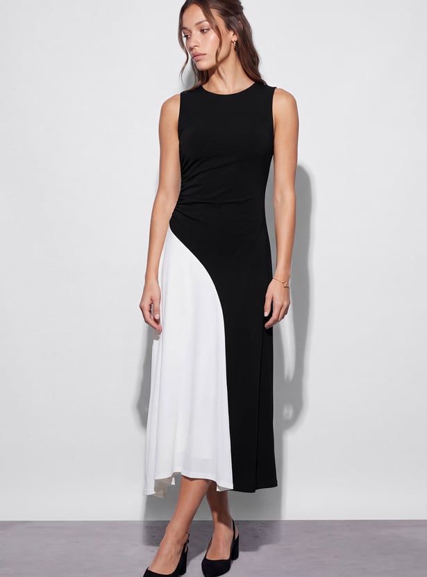 CODE Colourblock Midi Dress