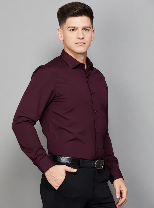 LOUIS PHILIPPE Solid Classic Fit Formal Shirt