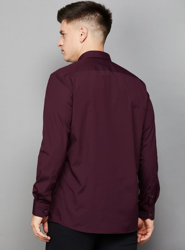LOUIS PHILIPPE Solid Classic Fit Formal Shirt