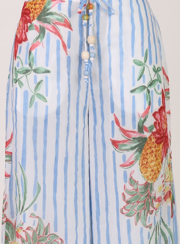 W Crochet Top with Trousers