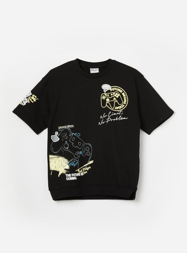 FAME FOREVER Boys Game Controller Graphic T-shirt
