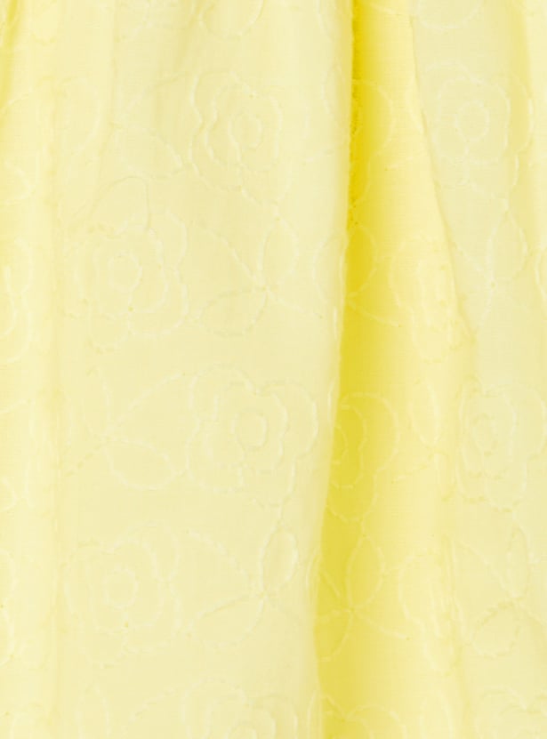 FAME FOREVER Girls Embroidered A-line Dress