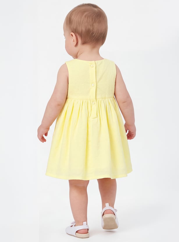 FAME FOREVER Girls Embroidered A-line Dress